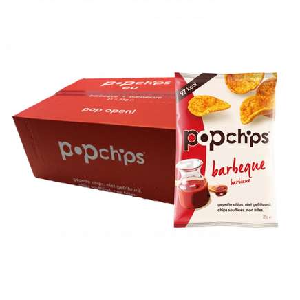 Popchips BBQ 23 gram - doos 21 zakjes