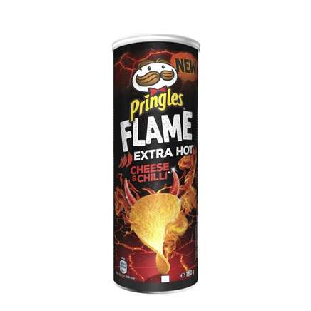 Pringles Flame Extra Hot  Cheese and Chili Flavour 160gr