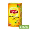 Lipton Yellow Label 25 theezakjes plant based - Doos 6 stuks