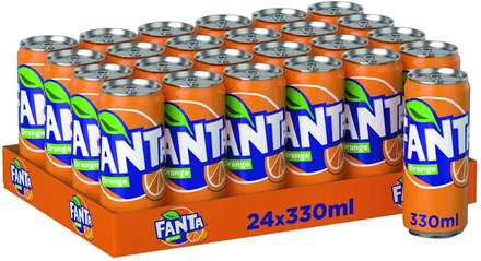 Fanta Orange smal blik 24x330 ml