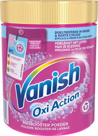 Vanish Oxi Action - Wasbooster Poeder - Vlekverwijderaar voor Gekleurde Was - 1 kg