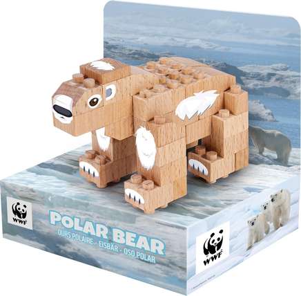 FabBrix - Houten speelgoedstenen - WWF Ijsbeer