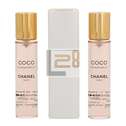 Chanel Coco Mademoiselle Giftset - 60.0 ml. - 2x Edt Spray Refill 20Ml/1x Edt Spray 20Ml - Twist and Spray