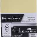 Memo sticker blaadjes 125x75 mm