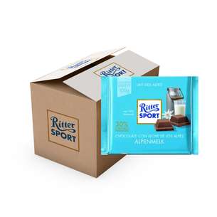 Ritter Sport Chocolade - Alpenmelk - Doos - 12 x tablet - 100 gram