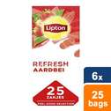 Lipton Refresh Thee Strawberry 25 theezakjes - Doos 6 stuks