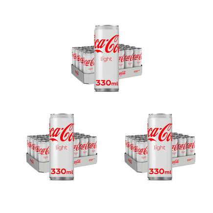 Coca Cola - Light - sleekcan - Triple Pack - 3x 24x33 cl - NL