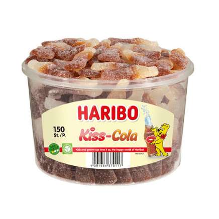Haribo Kiss Cola - silo 150 stuks