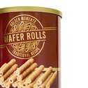 Wafer rolls gevuld met cappucino creme