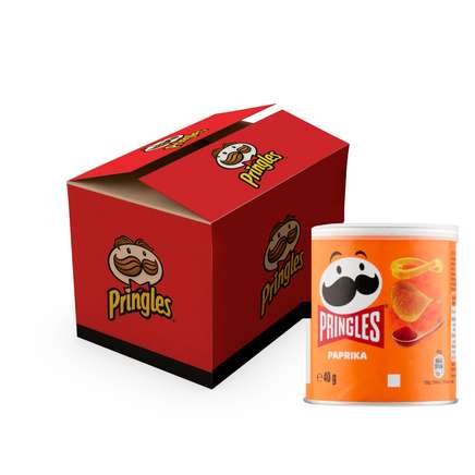 Pringles Paprika Pop & Go 40 gr - tray 12 stuks