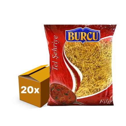 Burcu Makarna - Tel Sehriye Filini - Vermicelli Pasta - 400g - Zak 20 stuks