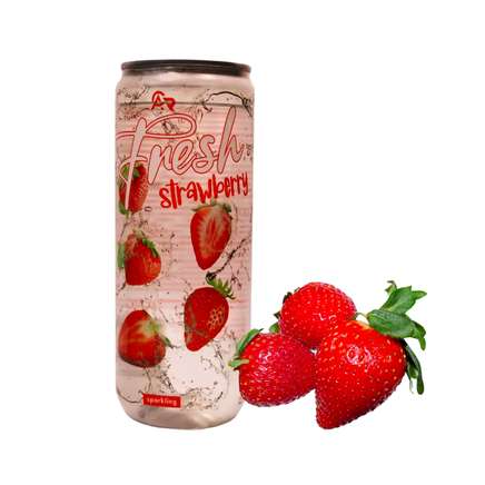 Fresh Drink - Aardbei Sparkling - Petcan - 24x330 ml