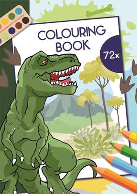 Kleurboek A4 Dino 29,7 x 21 cm