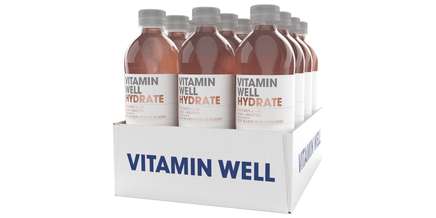 Vitamin Well - Hydrate Rabarber/Aardbei - 12x 50 cl
