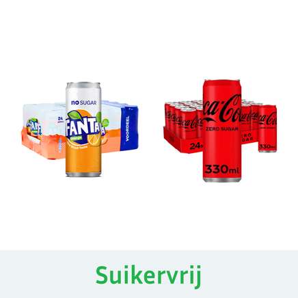Coca Cola Zero & Fanta Orange Zero - sleekcan - Combi - 2x 24x33 cl - NL