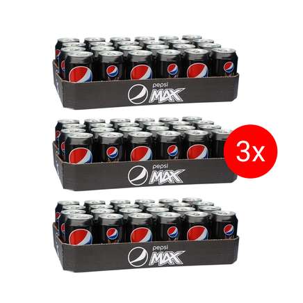 Pepsi Max Triple Pack blik 3x 24x330 ml