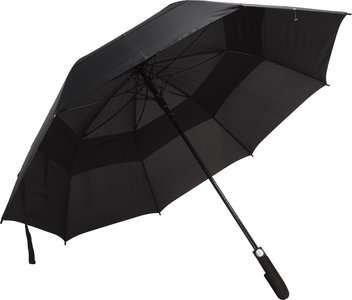 Paraplu fiber - Zwart - dia 130 CM