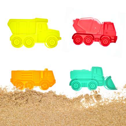 Strandspeelgoed 4 vrachtwagens