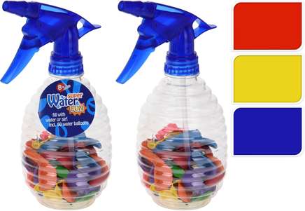 Ballonpomp 500 ml met 50 Waterballonnen - Blauw