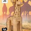 FabBrix - Houten speelgoedstenen - WWF Giraffe