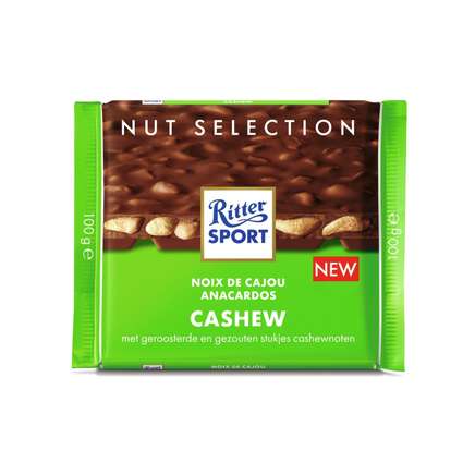 Ritter Sport Chocolade - Melk Cashew - tablet 100 gram