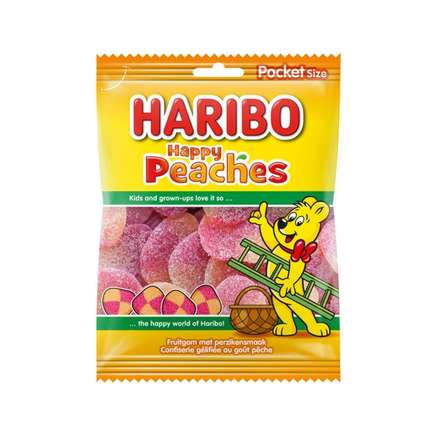 Haribo Happy Peaches  - 1 doos x 28 zakjes