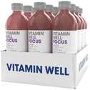 Vitamin Well - Focus - zwarte bes - 12x 50 cl