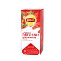 Lipton Refresh Thee Strawberry 25 theezakjes - Doos 6 stuks