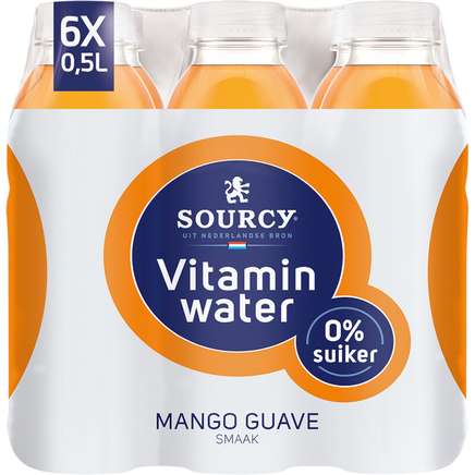 Sourcy - Vitaminwater - Mango & Guave - 6 x 0,5 liter