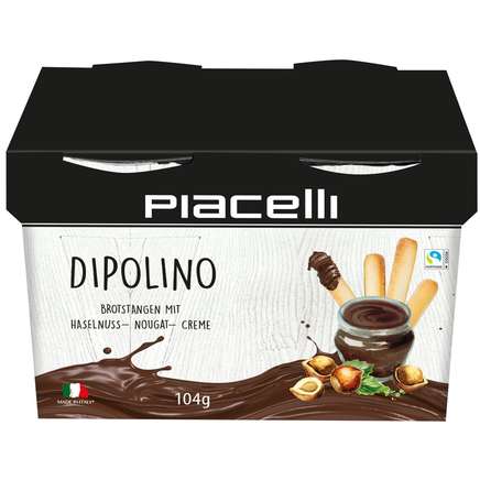 Dipolino grissini met hazelnoot-nougat-creme 104 gr