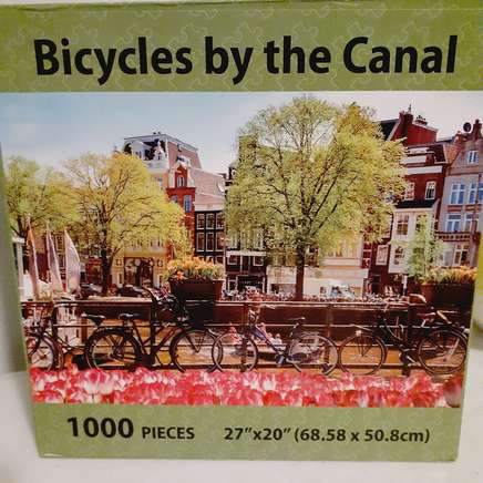 Puzzle Mate - puzzel - Bicycles by the Canal - 1000 stukjes