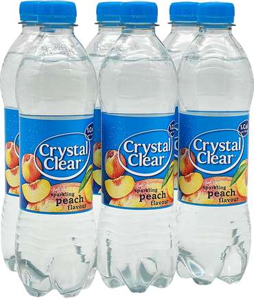 Crystal Clear - Sparkling Peach - 6 x 0,5 liter