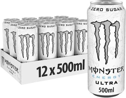 Monster energy Ultra White blik 12x500 ml