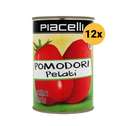 Pomodori Pelati - gepelde tomaten 400g - Tray 12 blik