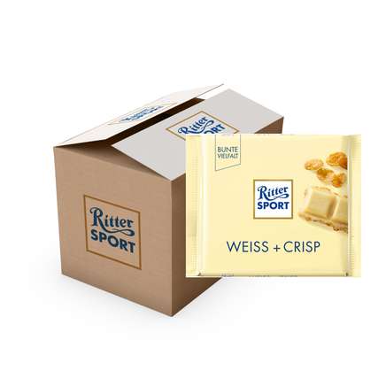 Ritter Sport Wit met Crisp - Doos - 10 x tablet 100 gram